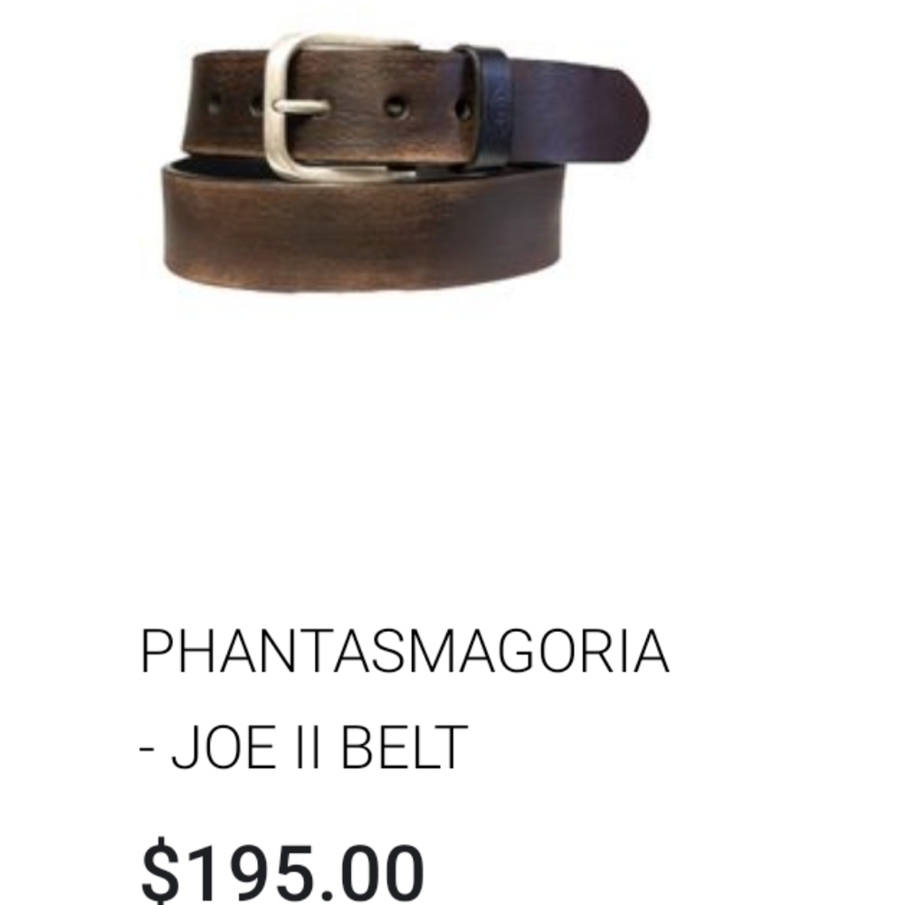 Phantasmgoria Vintage Leather Belt "Joey II" Size 40 - Picture 1 of 8